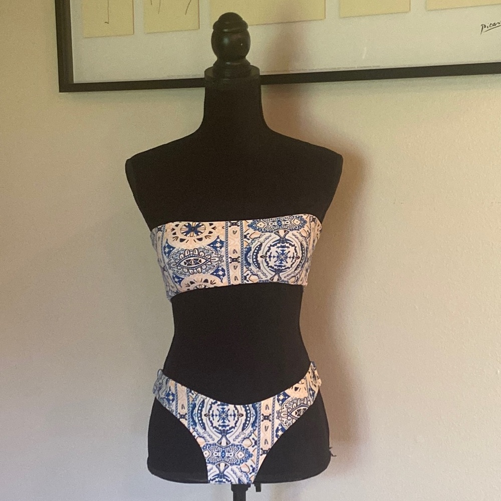 Shein blueprint Two-piece Bandeau bikini